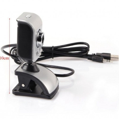 Mini USB 2.0 3LED HD Webcam Clip-on